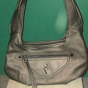 Pewter SV Vera Wang two strap handbag/satchel